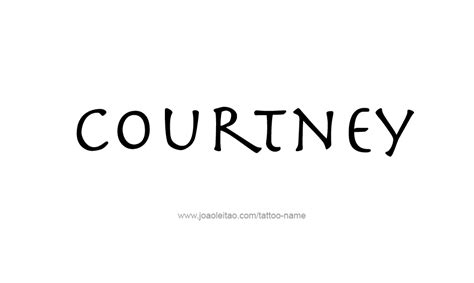 Courtney Name Tattoo Designs