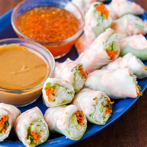 Fresh Spring Rolls Recipe with Best Dipping Sauce | Recipe Cart