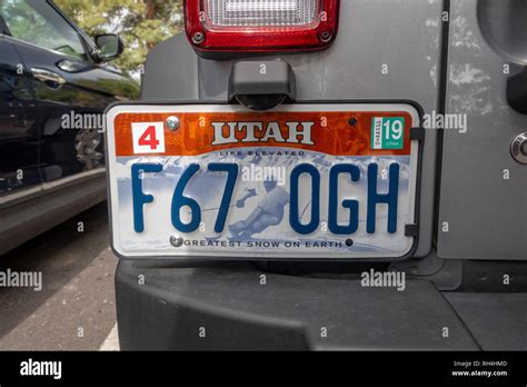 Utah license plate hi-res stock photography and images - Alamy