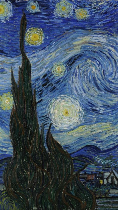 aesthetic wallpaper | Starry night van gogh, Starry night wallpaper ...