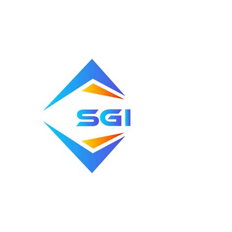 SGI abstract technology logo design on white background. SGI creative ...