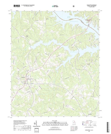 Lincolnton Georgia US Topo Map – MyTopo Map Store