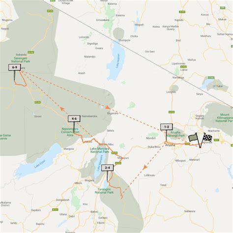 Reference map of Arusha | Tanzania | Expert Africa