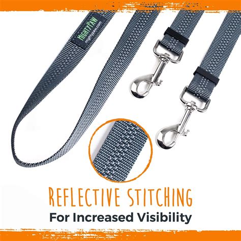 Adjustable-Length Double Dog Leash - Tangle-Free & Reflective