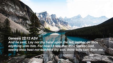 Genesis 22:12 ASV Desktop Wallpaper - And he said, Lay not thy hand ...