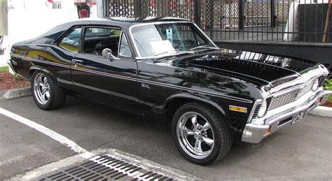 72 Black Chevy Nova Ss Photograph by Nancy Hopkins