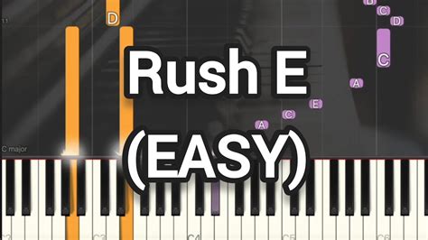 Rush E | Simple Piano (Piano Cover, Piano Tutorial) Sheet 琴譜 - YouTube