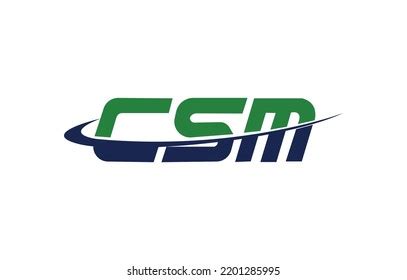 Csm Unique Vector Logo Design Csm Stock Vector (Royalty Free ...