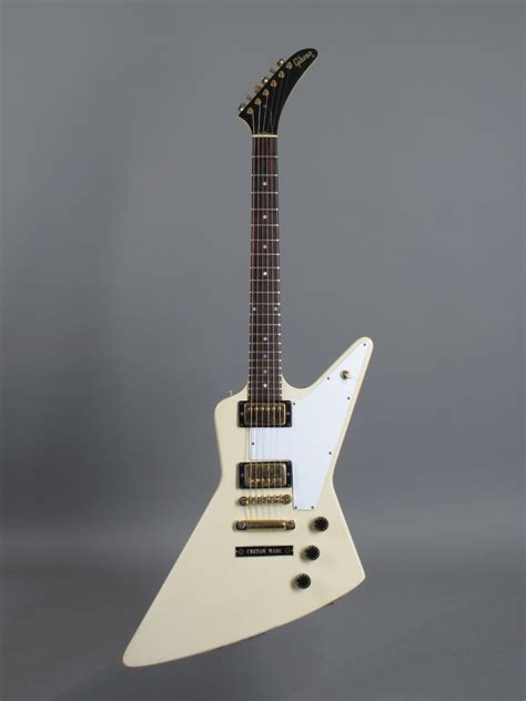 Gibson Explorer 1976 White Guitar For Sale GuitarPoint