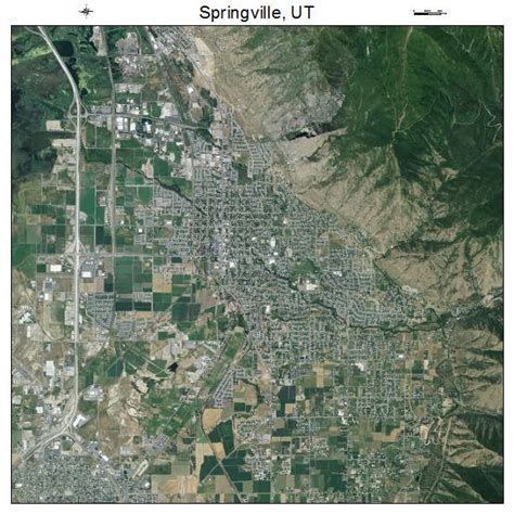 Aerial Photography Map of Springville, UT Utah