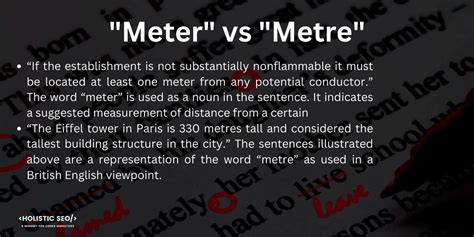 Meter or Metre: Which one is Correct? - Holistic SEO