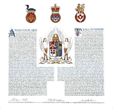 Grand Lodge of Quebec, A.F. & A.M. | The Governor General of Canada