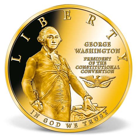 George Washington Commemorative Coin | Gold-Layered | Gold | American Mint