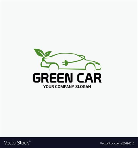 Green car logo Royalty Free Vector Image - VectorStock