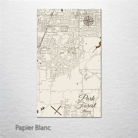 Park Forest, Illinois Street Map – Fire & Pine