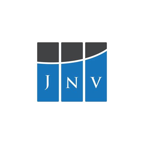 JNV letter logo design on WHITE background. JNV creative initials ...