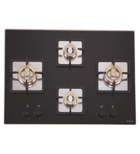 Buy Elica Glasstop 4 Burner Hob- BRASS 4 B 70 DX NCI Online - Hobs ...