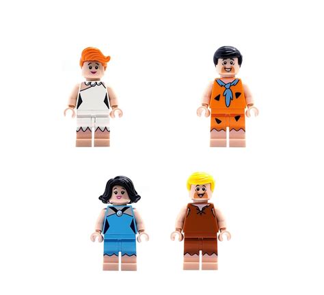 LEGO Ideas The Flintstones minifigures 21316 Fred Flintstone Barney ...