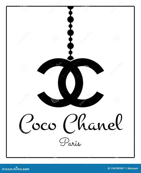 Diseño De Afiches De Coco Chanel Paris. El Famoso Logo De Chanel Sobre ...