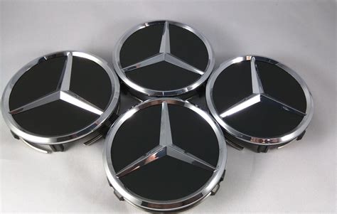 Tires & Wheels Mercedes Benz Logo New 63.5 mm 4 Pcs Wheel Center hub ...