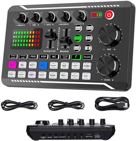 Buy Live Sound Card and Audio Interface with DJ Mixer Effects and Voice ...