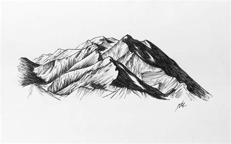 70+ Easy Mountains Drawing Ideas 2021 - How to Draw Mountains? - HARUNMUDAK