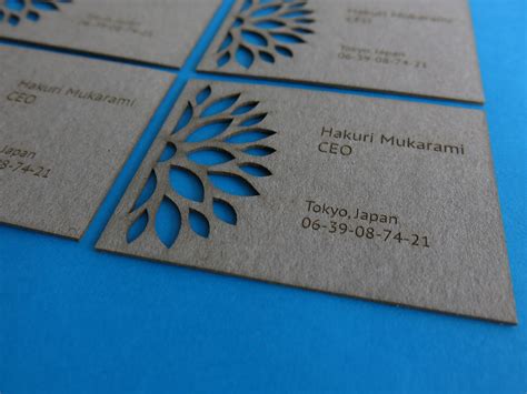 Laser Cut Business Cards : high end laser cut business cards, die cut ...