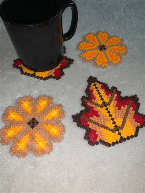 Perler Bead Coasters - Etsy