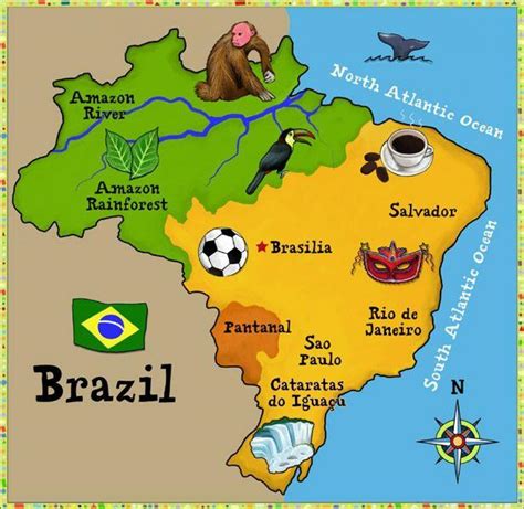 Amazon Rainforest Map For Kids