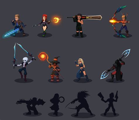 ArtStation - Characters for 2D Turn-Based RPG Game