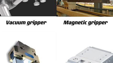 Types of grippers used in manufacturing