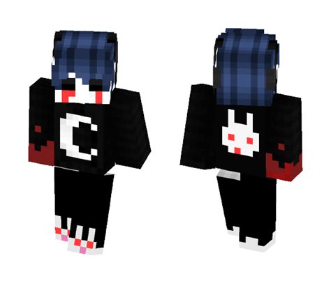 Install Creepy Person With Blood Skin for Free. SuperMinecraftSkins