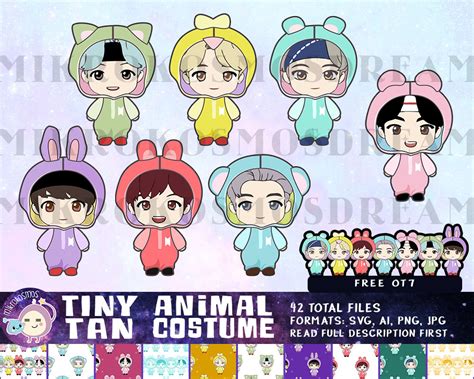 BTS Tiny Tan for Stickers Bts Svg for Cricut Bts Png for - Etsy