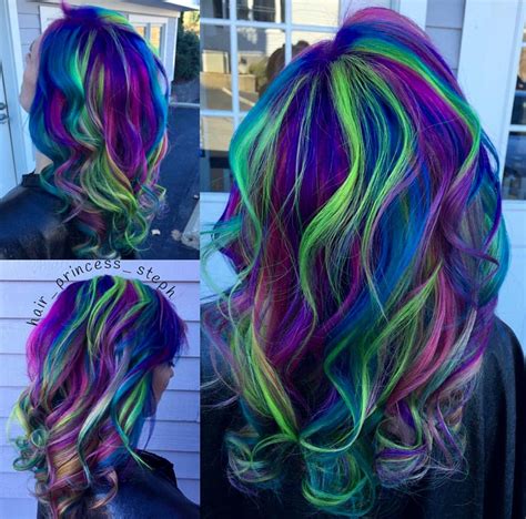 purple and green hairstyles - Rosita Holloman