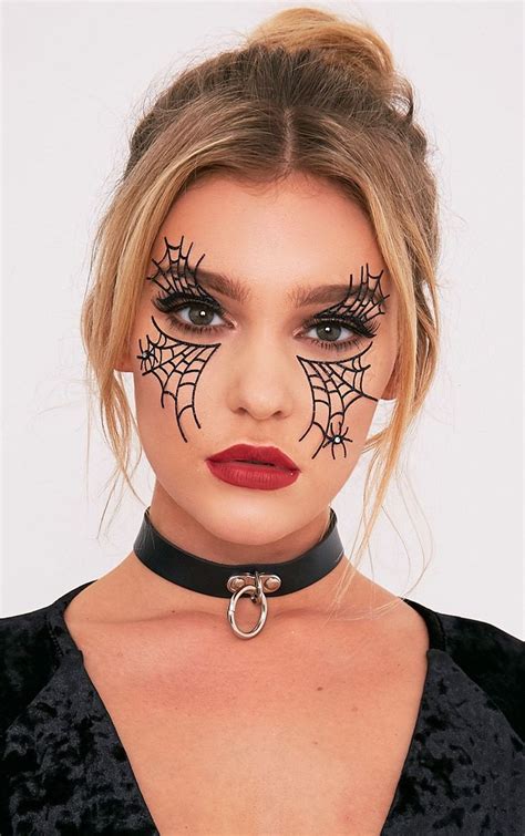 Spider Web Face Stickers | Cool halloween makeup, Halloween makeup ...