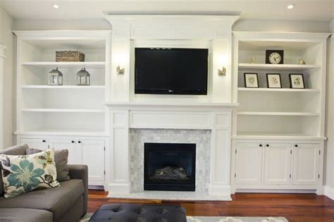 Awesome-Fireplace-Design-with-White-Cabinet-for-Charming-Rectangular ...