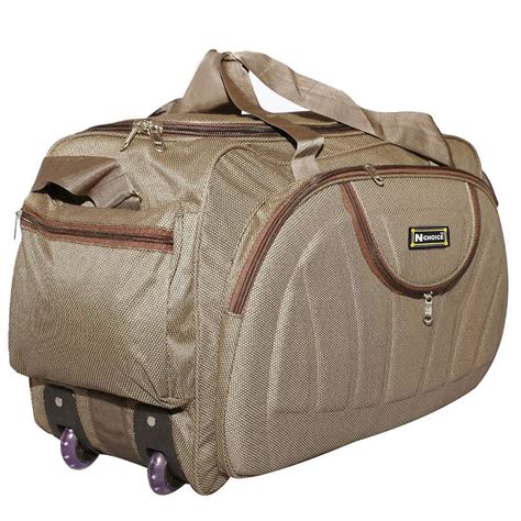 N Choice Waterproof Polyester Lightweight 60 L Luggage Brown Travel ...