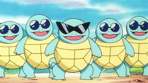 Here Comes the Squirtle Squad - Cat with Monocle