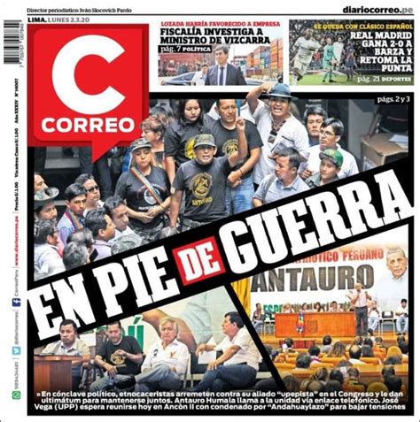 Periódico Diario Correo (Perú). Periódicos de Perú. Toda la prensa de ...