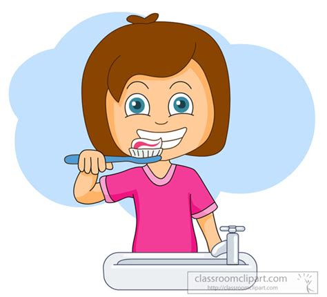 Brushing Teeth Clipart