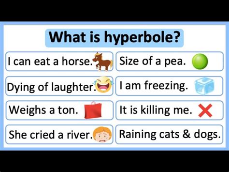 Hyperbole Examples For Kids