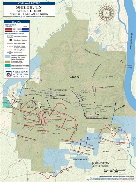 Civil War Battle Maps Shiloh