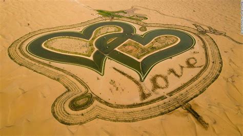 Love Lake: Heart-shaped lagoons in Dubai desert | CNN Travel