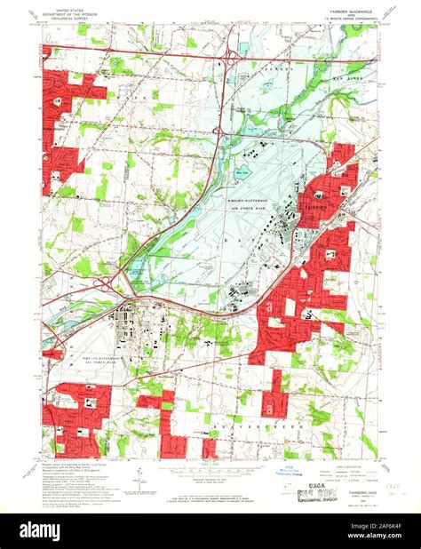 Map of fairborn ohio hi-res stock photography and images - Alamy