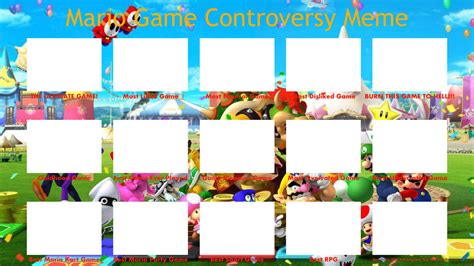 Mario Game Controversy Meme Template by hejsanivve23 on DeviantArt