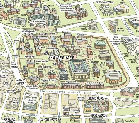 Harvard University Campus Map