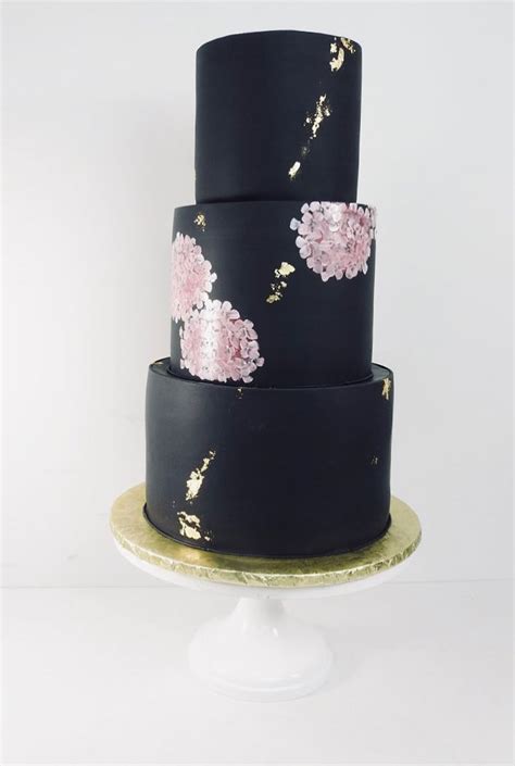 35 Breathtaking black wedding cakes for eternal couple I Take You ...