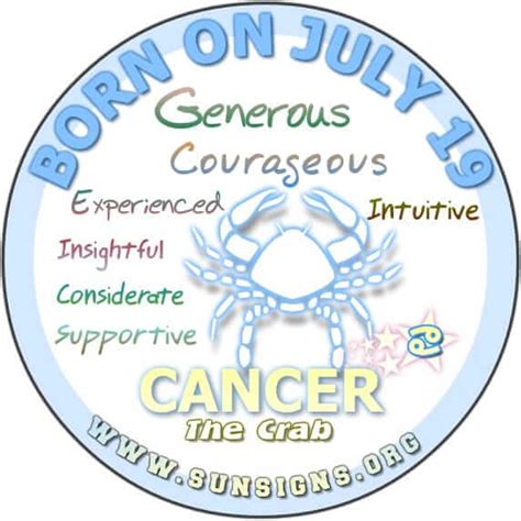 July 19 Zodiac Horoscope Birthday Personality - SunSigns.Org