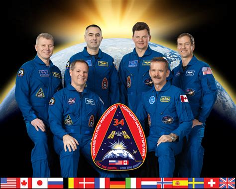 ISS Expedition 34 crew portrait and crew poster - collectSPACE: Messages