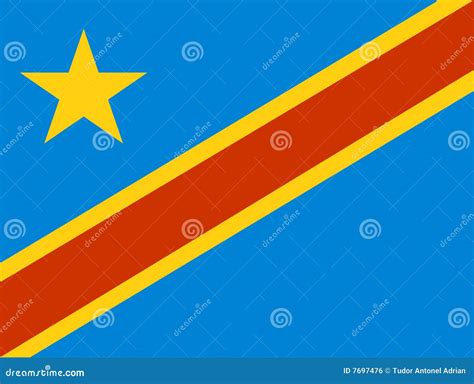 Zaire Flag stock illustration. Illustration of patriotism - 7697476